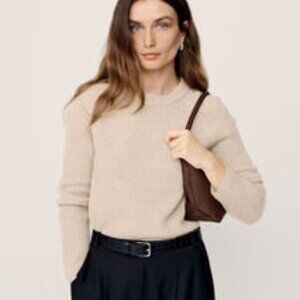 Jenni Kayne Women's Cashmere Fisherman Sweater